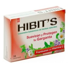 Hibit's caramelos frambuesa 16uds